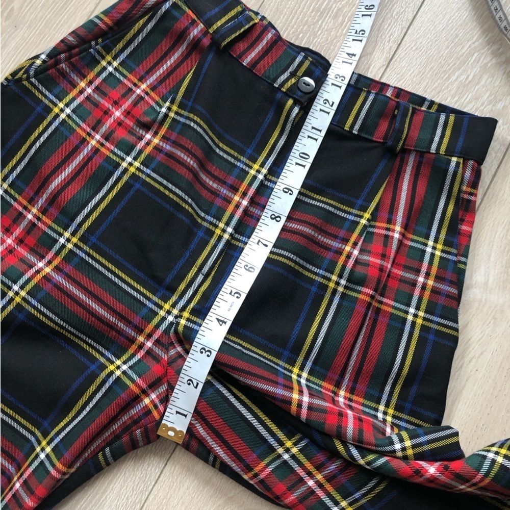LTT Love Too True Tartan Tapered Trousers in Black Women’s Size S Made in the UK - Picture 6 of 11